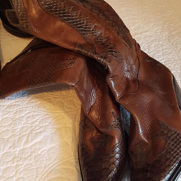 🦋Lavorazione Artigiana🦋 HANDMADE in  Italy Womens Leather Boots Size 38 - Picture 15 of 15